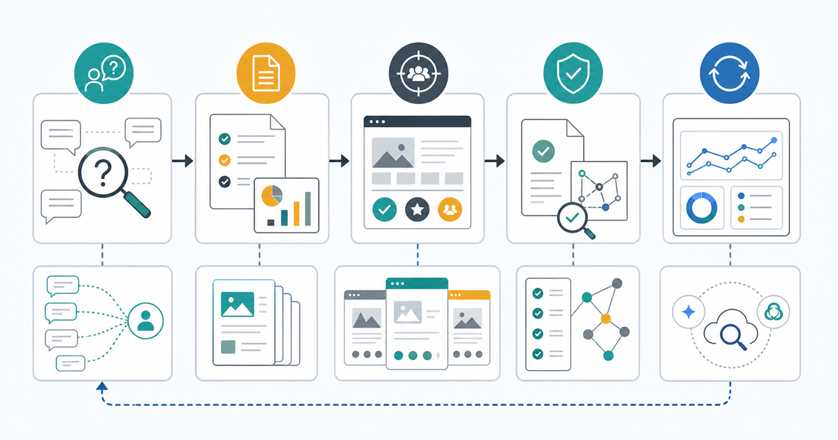 Editorial evidence workflow for AI shortlist inclusion across prompt intent, proof, publisher fit, fact checks, and retesting